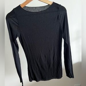 Intimissimi Black Sheet Boat Neck Long Sleeve